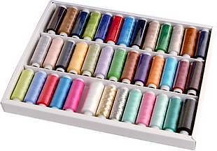 39Colors 100% Polyester Thread Spools Sewing Machine Line 200Yard/Roll 0032909