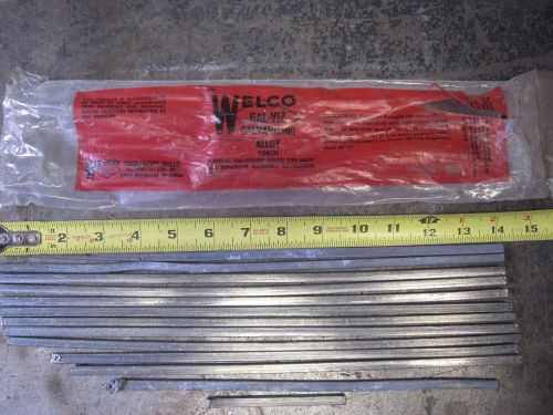 Welco gal-viz galvanizing alloy sticks 1/4 x 14&#034;   over 3 lbs for sale