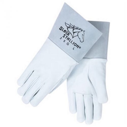 Revco Black Stallion 25G Long CuffGrain Goatskin TIG Welding Gloves, X-Large