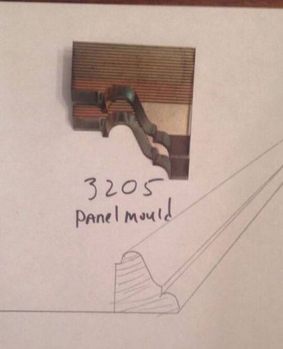 Lot 3205 Panel Moulding Weinig / WKW Corrugated Knives Shaper Moulder