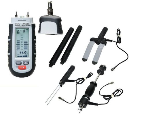 Pro dt-125g cem moisture test meter remote probes,larger lcd display +mp-01 - 04 for sale