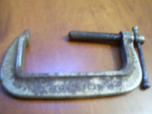 C- Clamp, about 4-7/8&#034; long overall, turns nicely, surface rust, can&#039;t read mfr.