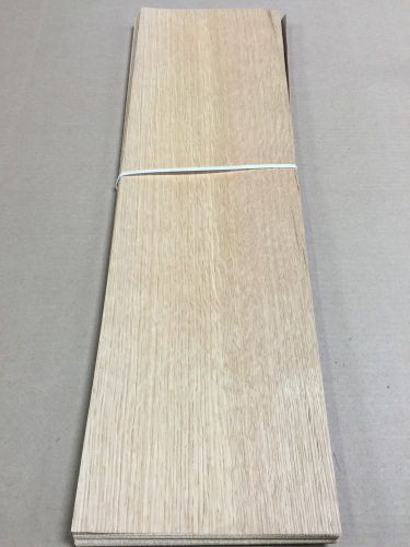 Wood Veneer Flaky White Oak 7x25 22pcs total Raw Veneer  &#034;EXOTIC&#034; WO1 12-11