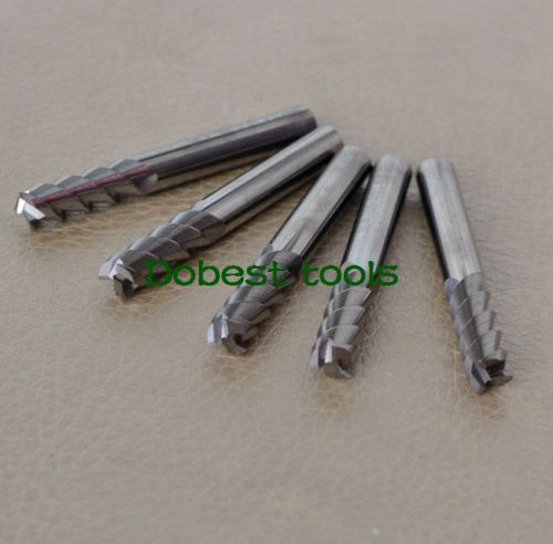 5pcs aluminium cutting three flute CNC milling cutter router bits 6mm