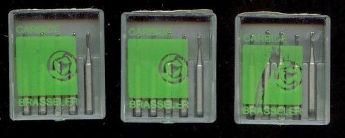 Brasseler, carbide dental burs, type ii class 4a, 114 (2packs x 5pcs)+110 (5pcs) for sale