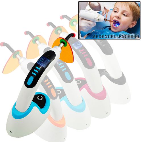 Ce fda 1400mw wireless cordless led dental curing light lamp 5w +teeth whitening for sale