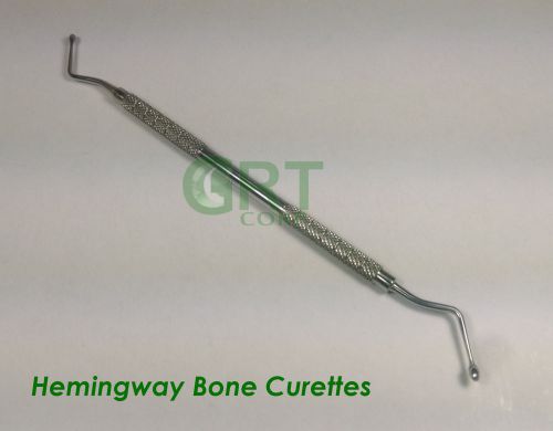 HEMINGWAY BONE CURETTES #1 DENTAL SURGICAL VETERINARY INSTRUMENTS