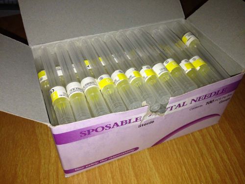 100 pcs dental disposable needle for cartridge syringes 30g*25mm high quality for sale