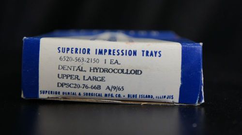 Superior Upper Large Impression Tray Dental Hydrocolloid