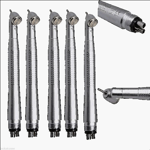 130 c in f for sale, 5pcs dental 45 degree surgical high fast speed handpiece 4 hole air turbine push
