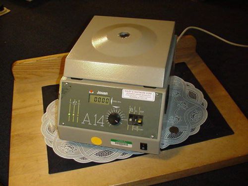 Jouan A14 A-14 Centrifuge Microfuge 14,000 Max with 20 Place Fixed Angle Rotor