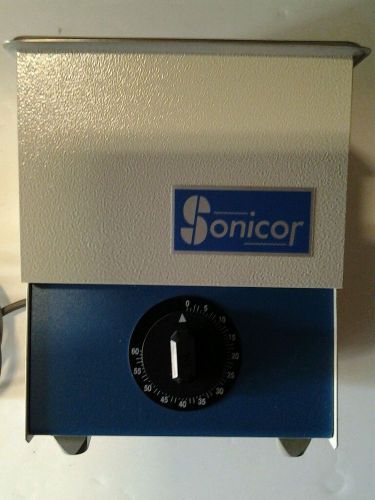 SONICOR Model SC-30T Ultrasonic Cleaner &amp; Tool Sanitizer, Timer, Lid, Never Used