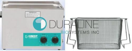 New Crest CP1200HT Ultrasonic Cleaner Heater Timer &amp; Mesh S/S Basket 9.2 Litre