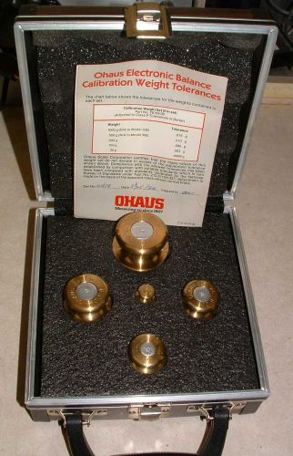 Electronic scale calibration weights set Metric