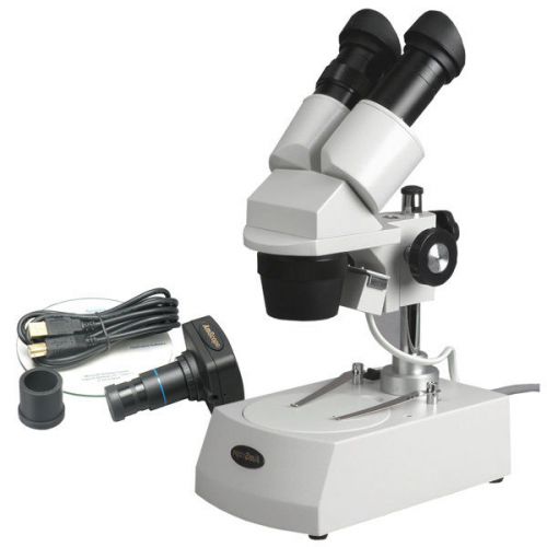 20X-40X-80X Stereo Microscope with 1.3MP Digital Camera