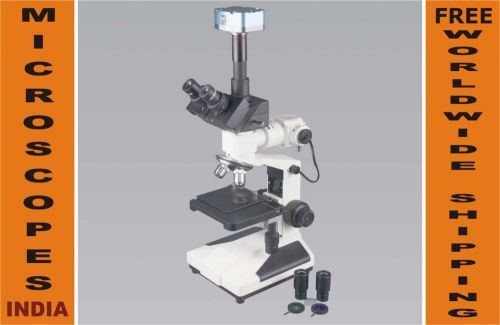 Professional metallurgical &amp; rubber inspection microscope w 1.3mp usb camera for sale