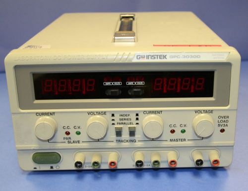 (1) Used GW Instek GPC-3030D Triple-Output Linear DC Power Supply