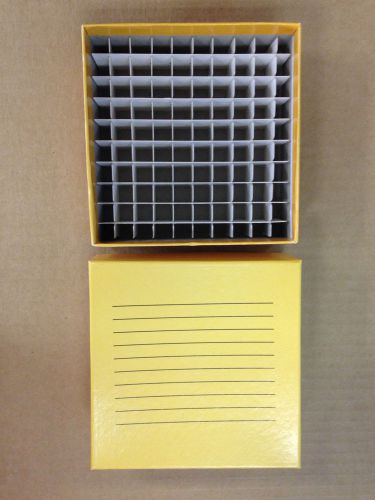 Ten 2&#034; 100 well colored freezer boxes by biologix for sale
