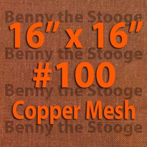  100% Copper 100 Mesh/150 Micron Kief / Pollen / Dry Sift Screen  16&#034;x16&#034;  