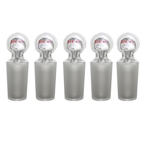Laboy hollow glass stopper penny-head with 24/40 inner joint 5pcs lab glassware for sale