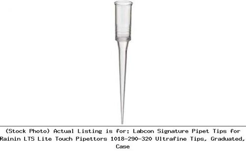 Labcon signature pipet tips for rainin lts lite touch pipettors 1018-290-320 for sale