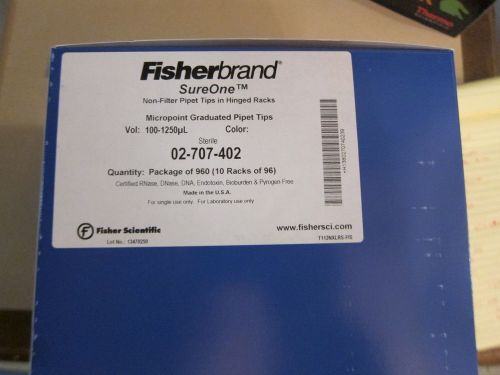 Fisherbrand™ SureOne™ Micropoint Pipet Tips, 02-707-402; Universal 100 to 1250uL