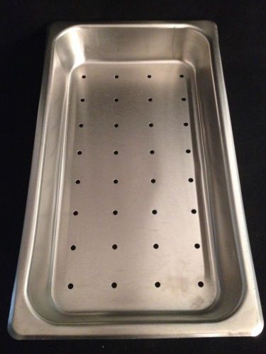 New bfe inc. stainless steel instrument tray 16.5x9x3&#034; for sale