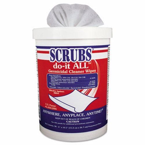 Scrubs Do-It-All Germicidal Cleaner Wipes, 540 wipes per case (DYM 98028)