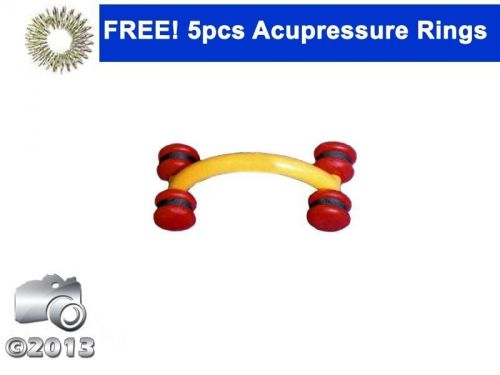 Acupressure magnetic curved soft spine roller massager + free 5 sojok rings for sale