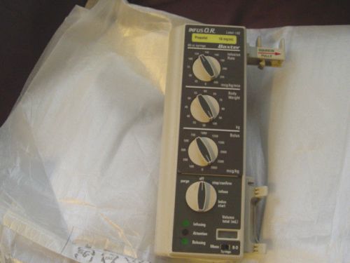 Bard/baxter infus o.r syringe pump - nice/clean, excellent  working condition for sale