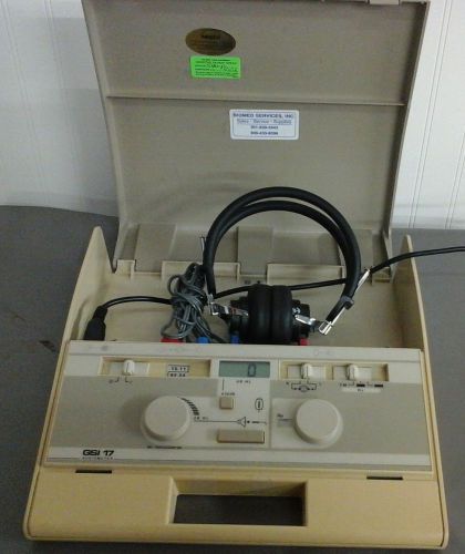 GSI 17 Audiometer Screening Ear Analyzer Grason_Welch_Tested_ Working Condition