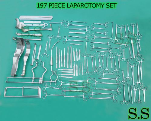 197 piece laparotomy set - surgical medical instruments for sale