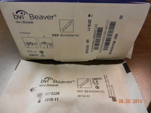 Beaver6700 BVI #3075228 Mini Blades Sterile   Box of 20 pcs