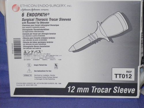 Ethicon TT012 12mm Thoracic Trocar Sleeves Lot/9 Box/6+ 3