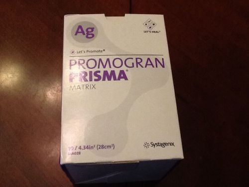 Promogran Prisma Ag Wound Dressing Systagenix-Box of 10 (4.34in) MA028,Free Ship