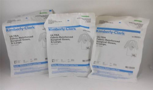Kimberly-Clark ULTRA Surgical Gown X-LG   95221 Lot of 3 IN DATE