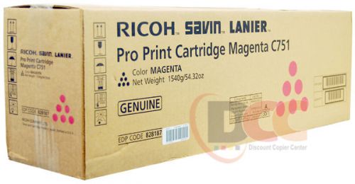 828187 Ricoh Pro C651 C751 Magenta Toner Cartridge