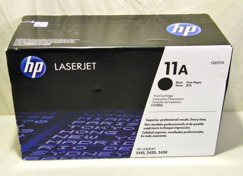 HP Hewlett-Packard LASERJET 11A BLACK TONER PRINT CARTRIDGE Q6511 Factory Sealed