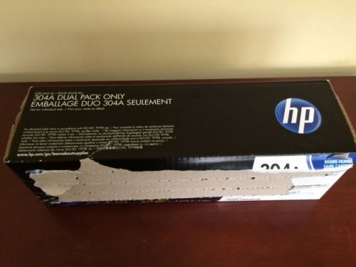 Genuine HP 304A Black Toner Cartridge - New in Damaged Sealed Box