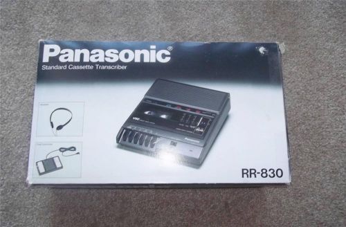 Panasonic RR-830 Cassette Tape Transcriber Dictaphone In Original Box VSC!!!