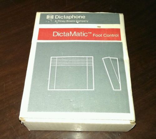New in Box DICTAPHONE 142795 DictaMatic Foot Control Footswitch