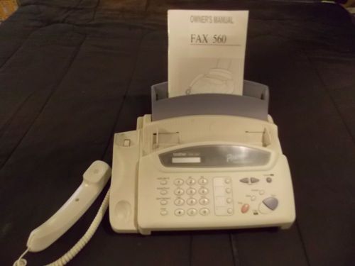 Brother model 560 personal plain paper fax machine and office phone