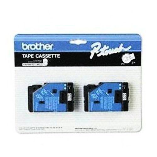 Brother IntL (Supplies) 2pk Tc-20 1/2in Black On White Tape For Pt-6 8 10 12 15