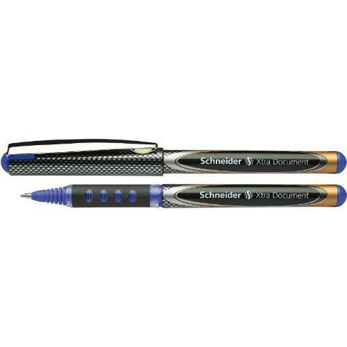 Schneider XTRA Document 180003 Ink Roller Pen 0.6 mm Blue Pack of 10