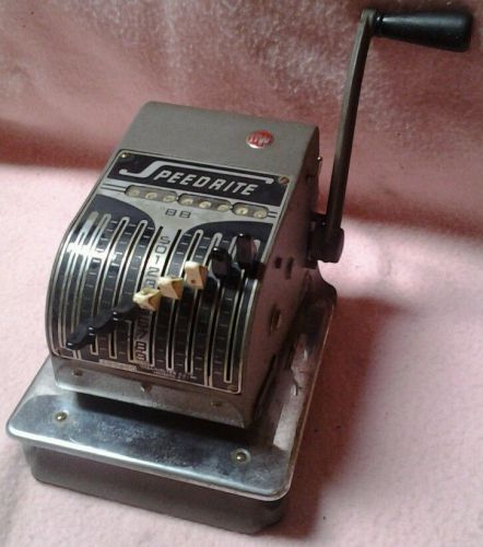 Vintage Hall-Welter Company Speedrite &#034;88&#034; Check Writer