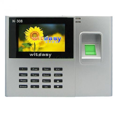 Us seller 2.8&#034; fingerprint attendance time clock n-308 employee payroll recorder for sale