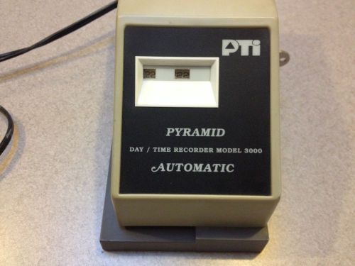 Pyramid Day/Time Recorder Model 3000 Automatic with Key
