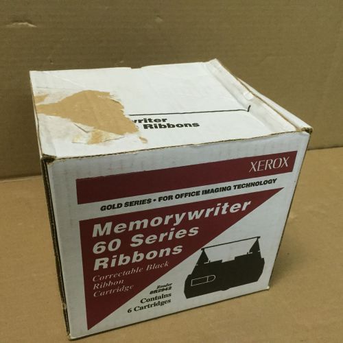 Lot of 6 Xerox Memorywriter 60 Series Black Ribbon Cartridge Reorder # 8R2942