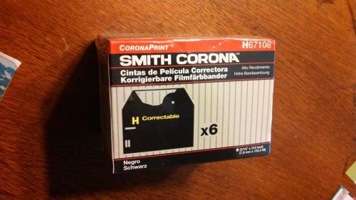 Smith Corona Ribbons (x6) NIB/Sealed - H67108
