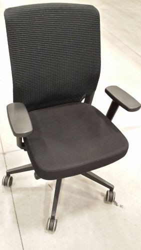 KEILHAUER MORLEY BLACK EXECUTIVE HIGH END TASK CHAIR - MODEL#8411.  LOT OF (10)